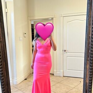 Elegant Pink Evening Gown